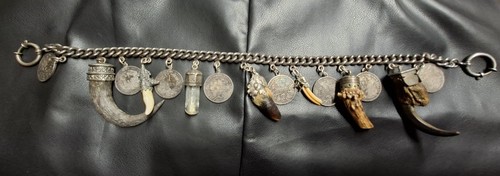 Charivari kette silber antik - kette,