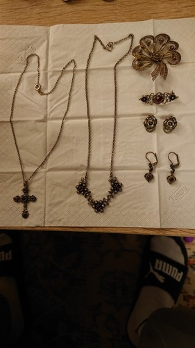 Echter silber schmuck - schmuck, roter