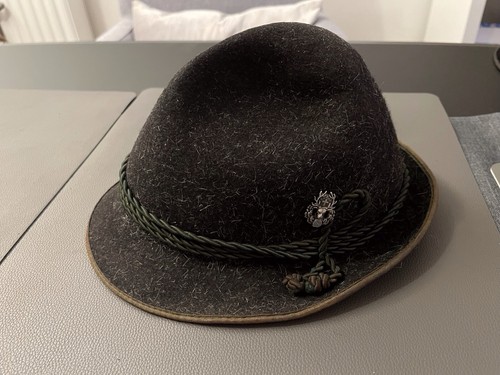 Loden trachtenhut schwarz - schwarz, mit